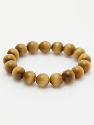 3A Grade 12mm Golden Tiger Eye Bracelet
