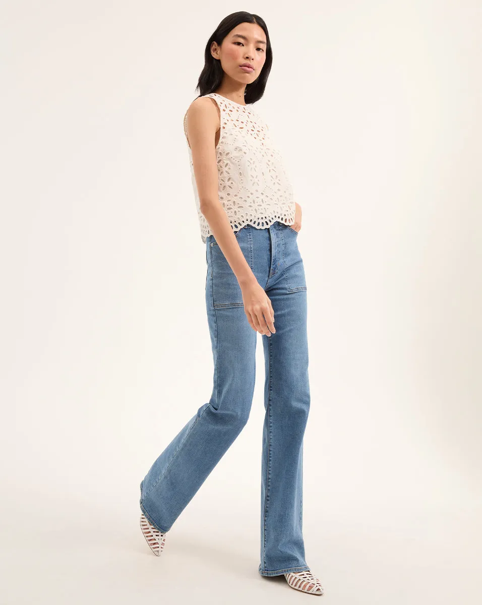 Adelyn Cotton Eyelet Tank