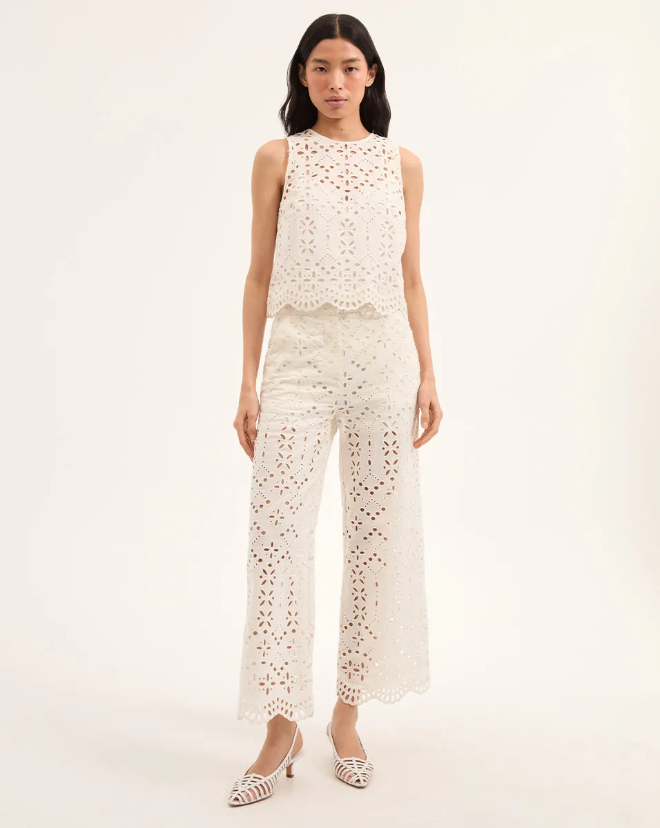 Adelyn Cotton Eyelet Tank