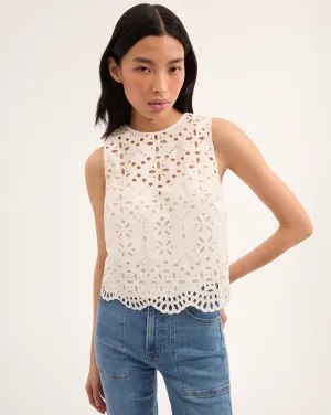 Adelyn Cotton Eyelet Tank