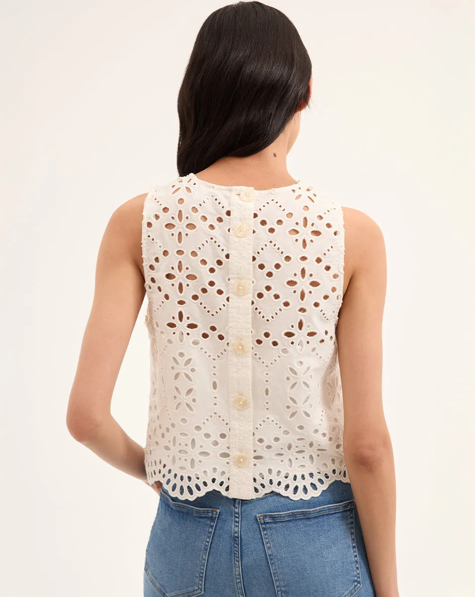 Adelyn Cotton Eyelet Tank