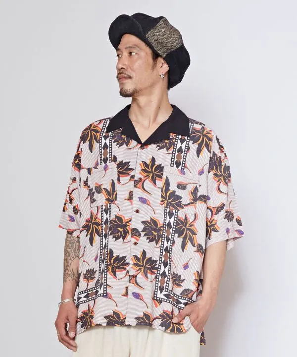 African Inspired Men's Open Collar Shirt
