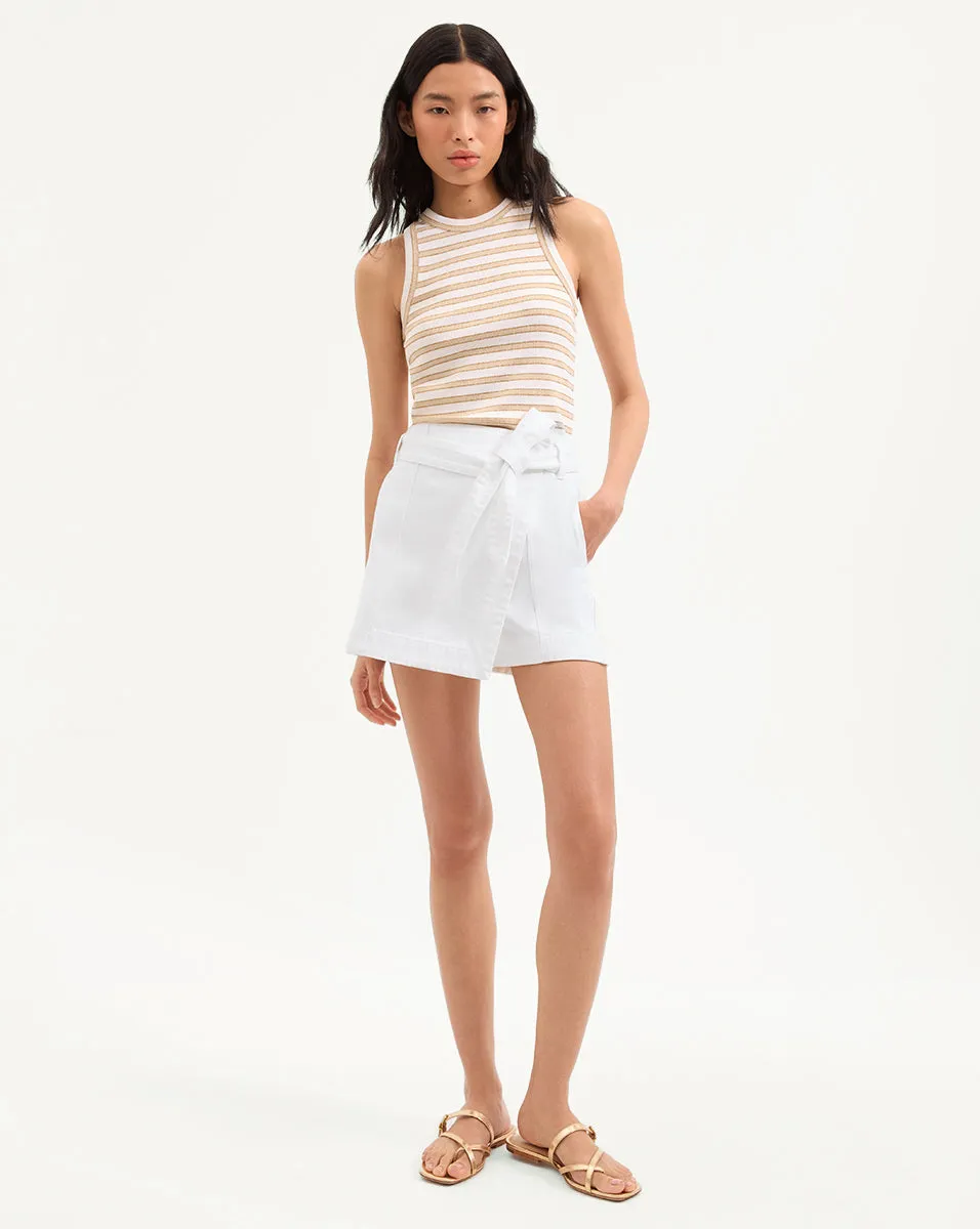 Agee Belted Wrap Skort