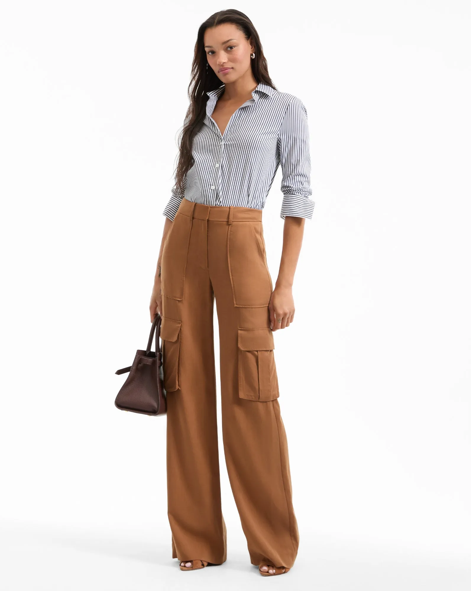 Amelia Striped Button-Down Shirt