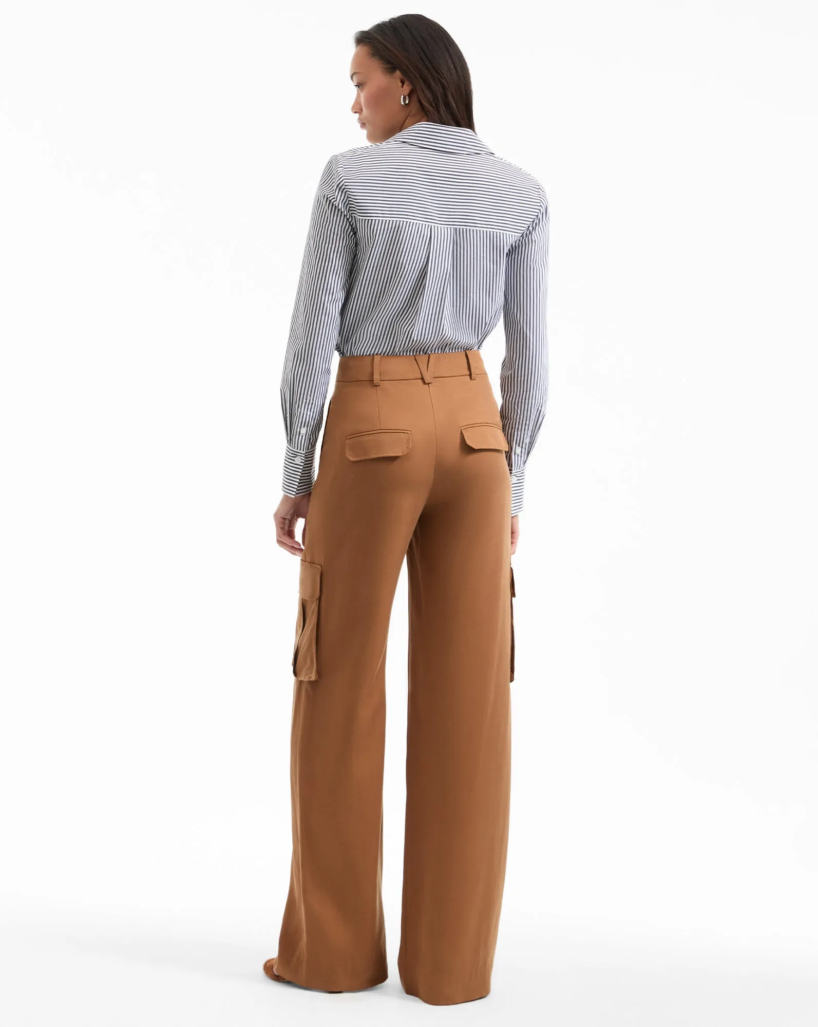 Amelia Striped Button-Down Shirt