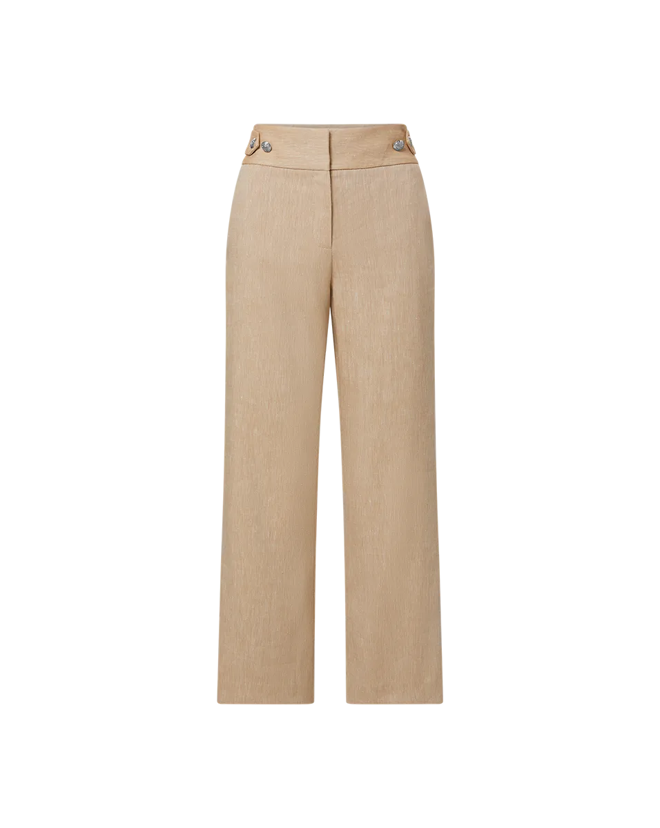 Aubrie Cropped Wide-Leg Pant
