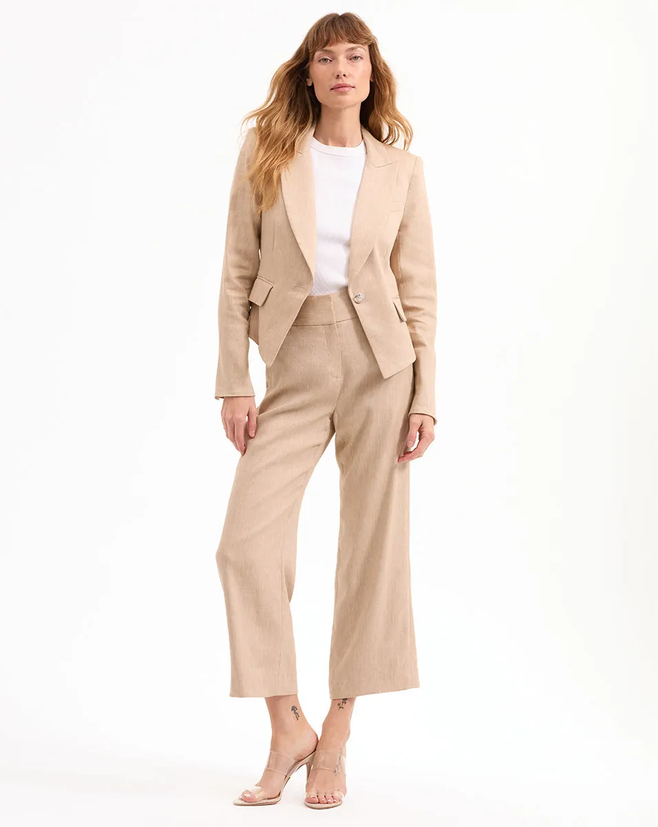 Aubrie Cropped Wide-Leg Pant