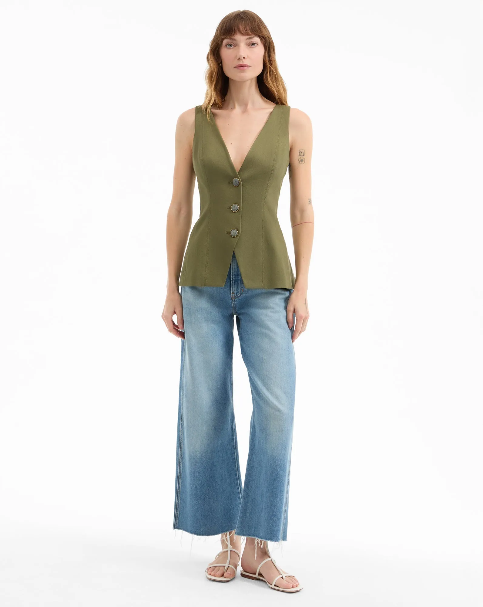 Avalina Button-Up Vest