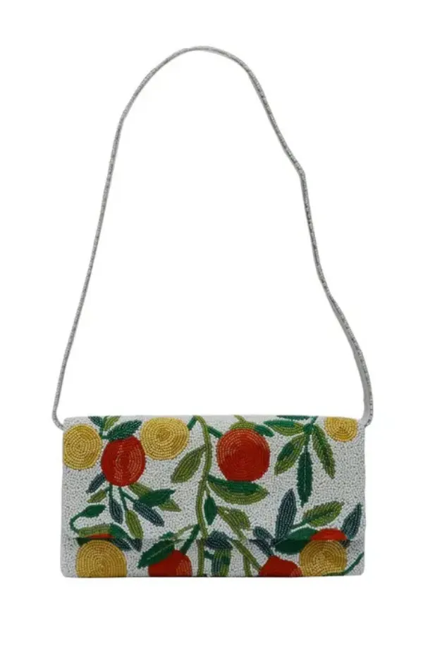 Beaded Strap Shoulder Bag