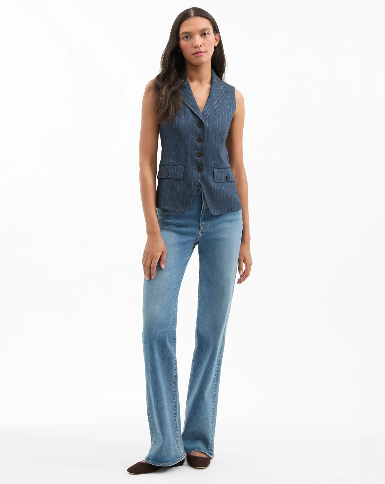 Benny Pinstripe Vest