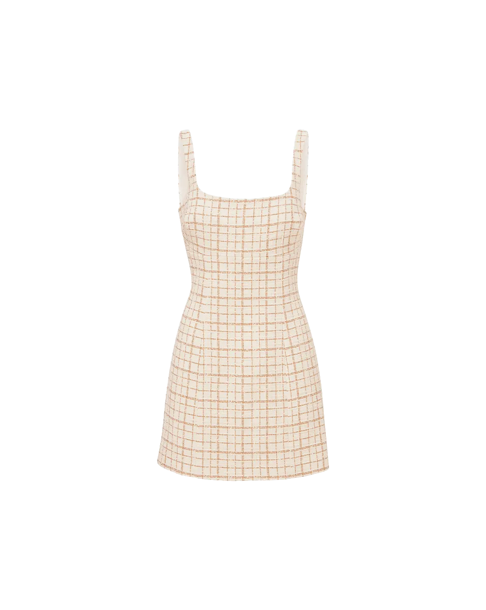 Bridgitte Metallic Tweed Dress