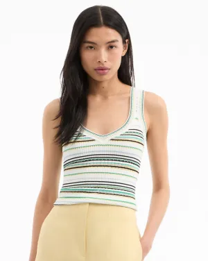 Carlin Striped Knit Tank Top