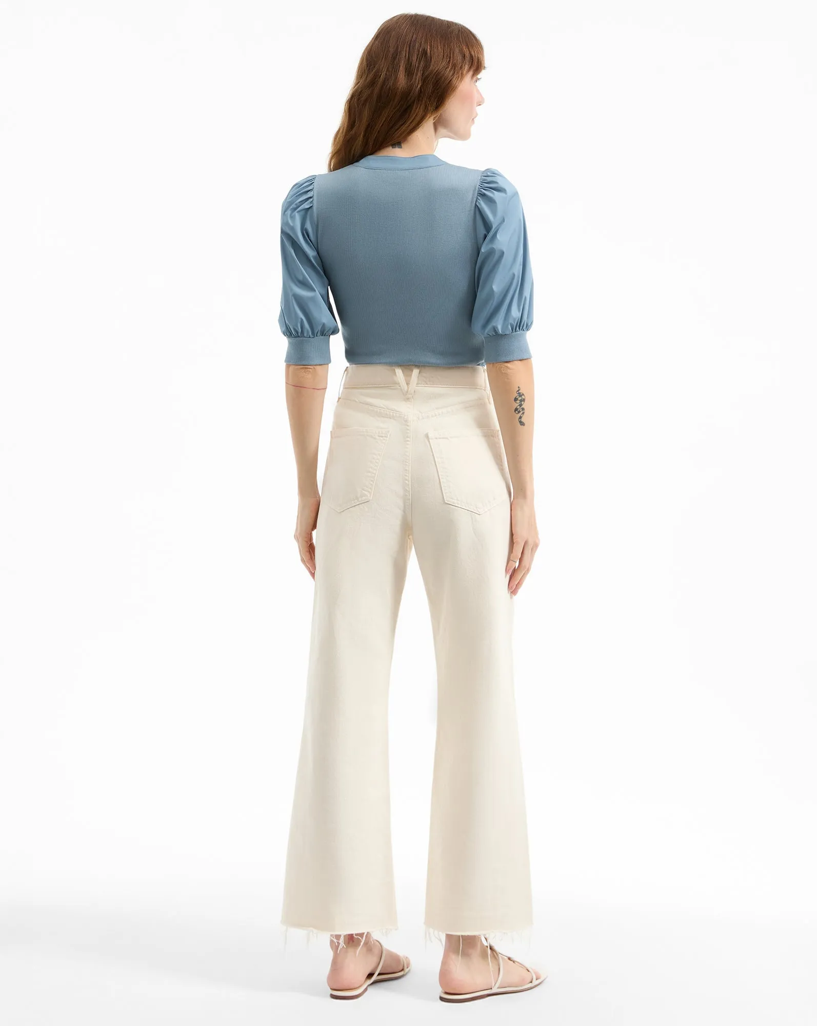 Coralee Puff-Sleeve T-Shirt