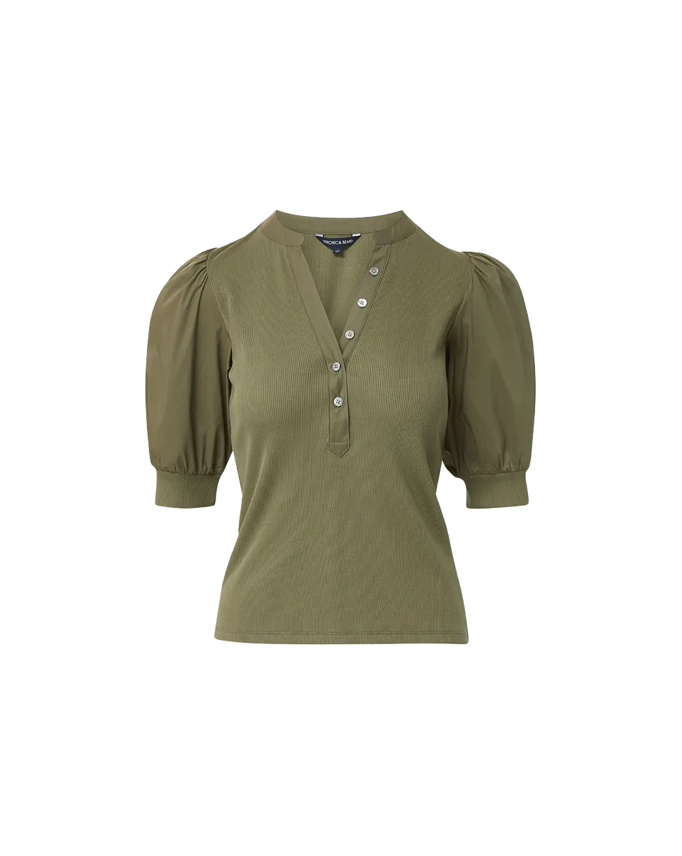 Coralee Puff-Sleeve Tee
