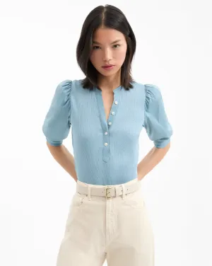 Coralee Puff-Sleeve Tee