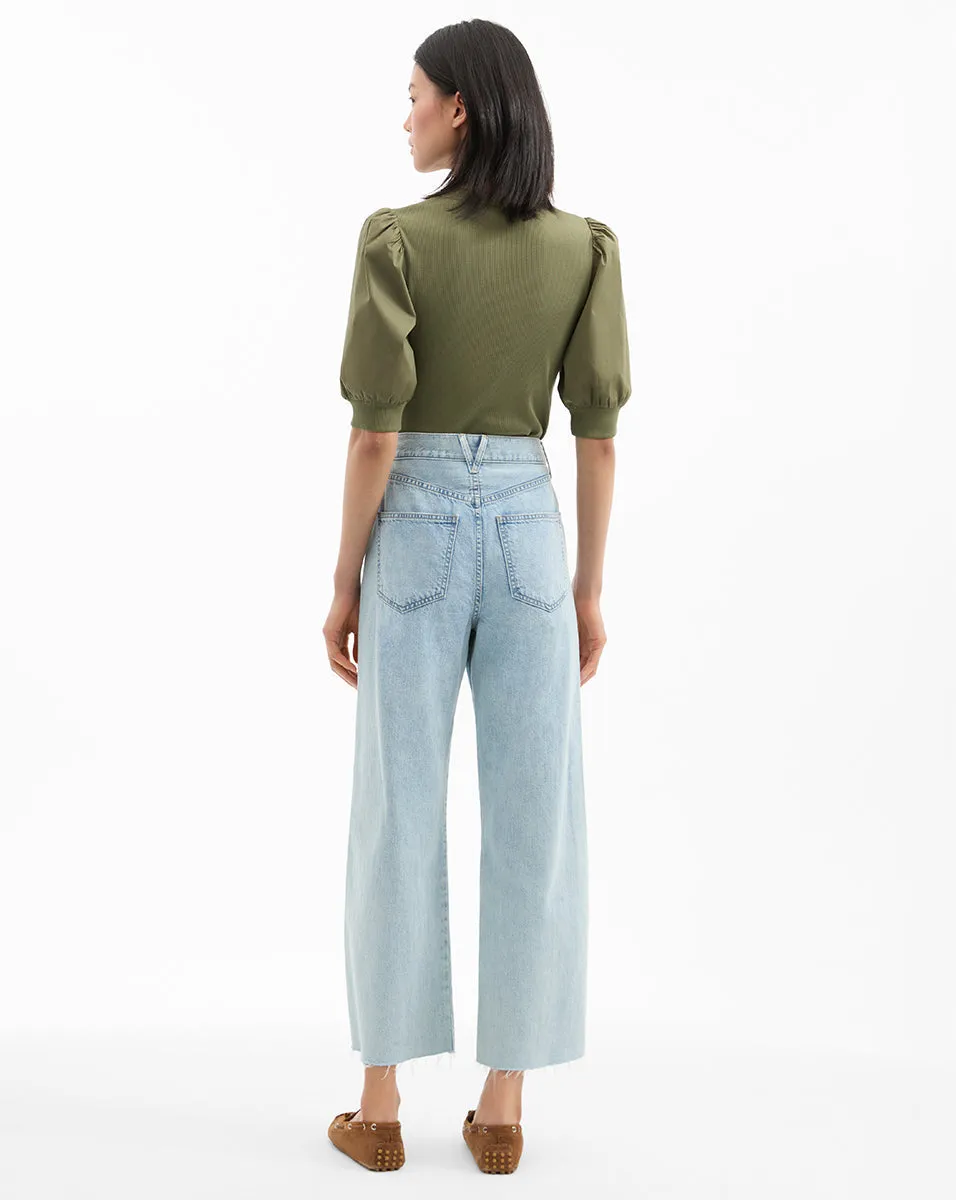 Coralee Puff-Sleeve Tee