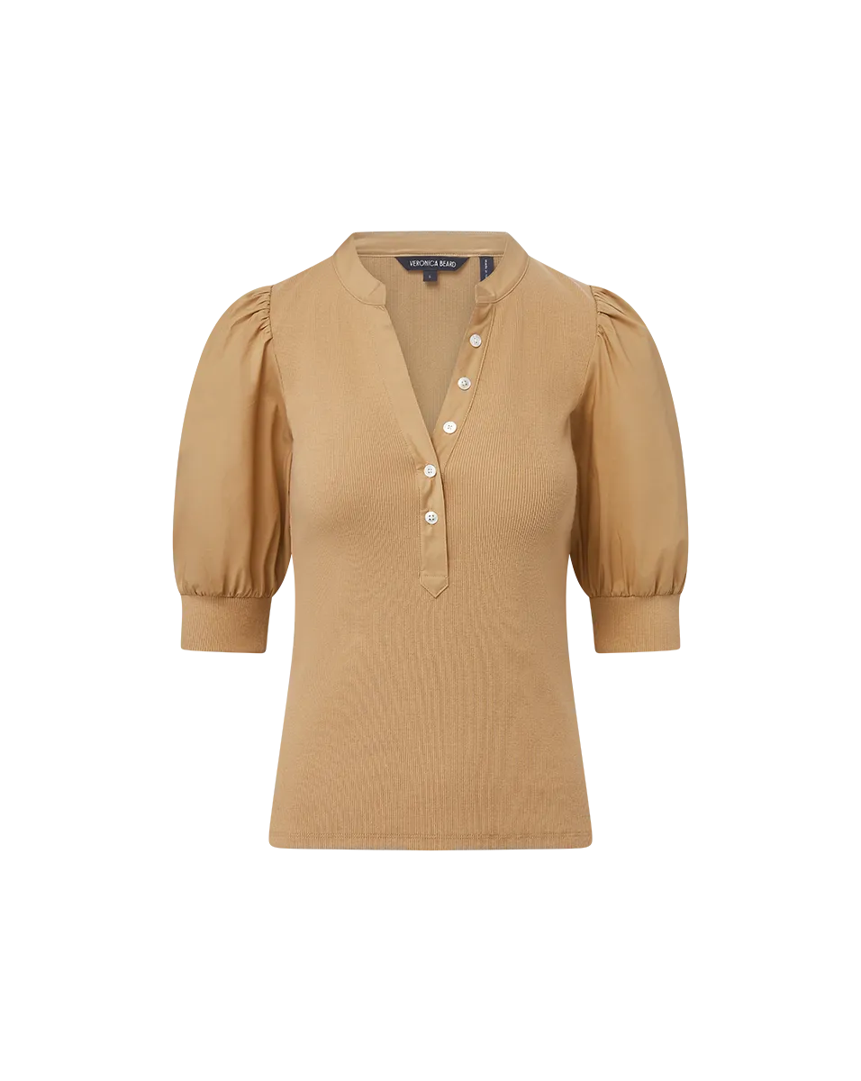 Coralee Puff-Sleeve Tee