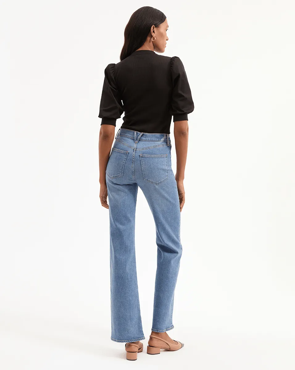 Coralee Puff-Sleeve Top