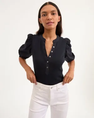 Coralee Puff-Sleeve Top