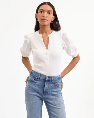 Coralee Puff-Sleeve Top