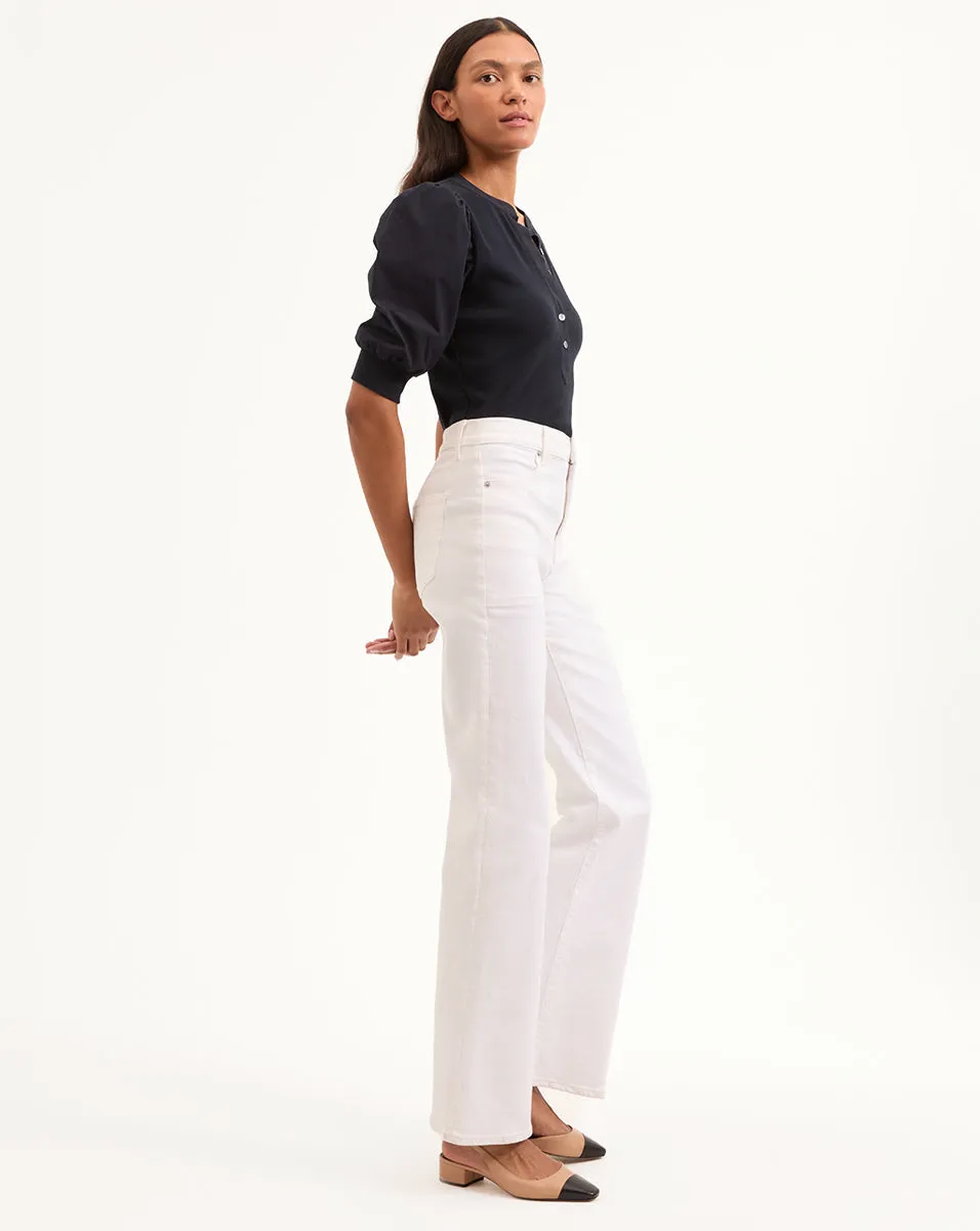 Coralee Puff-Sleeve Top