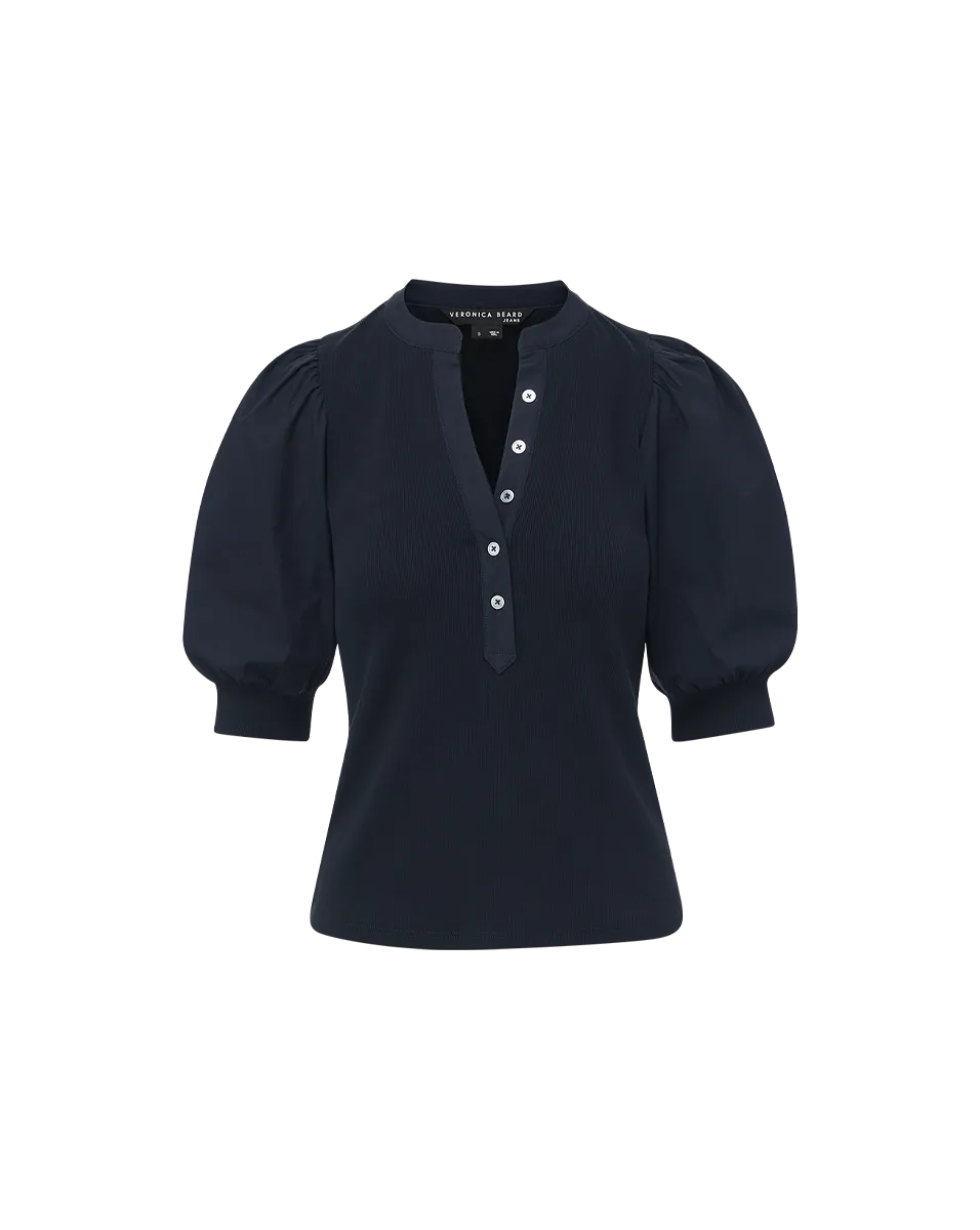 Coralee Puff-Sleeve Top
