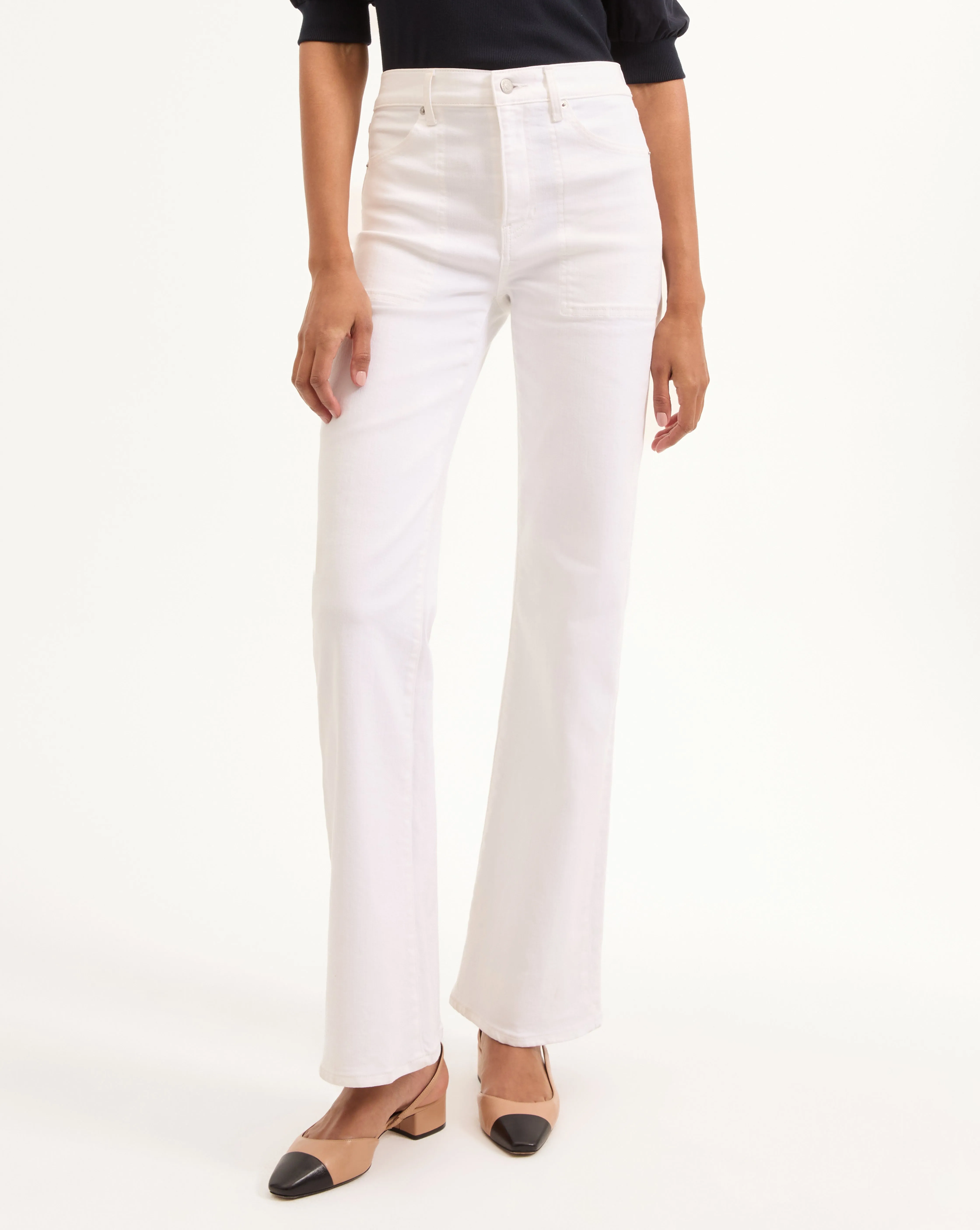 Crosbie Slim Wide-Leg Jean