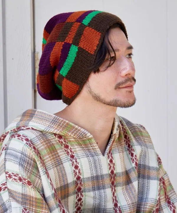 Deep Color Block Beanie