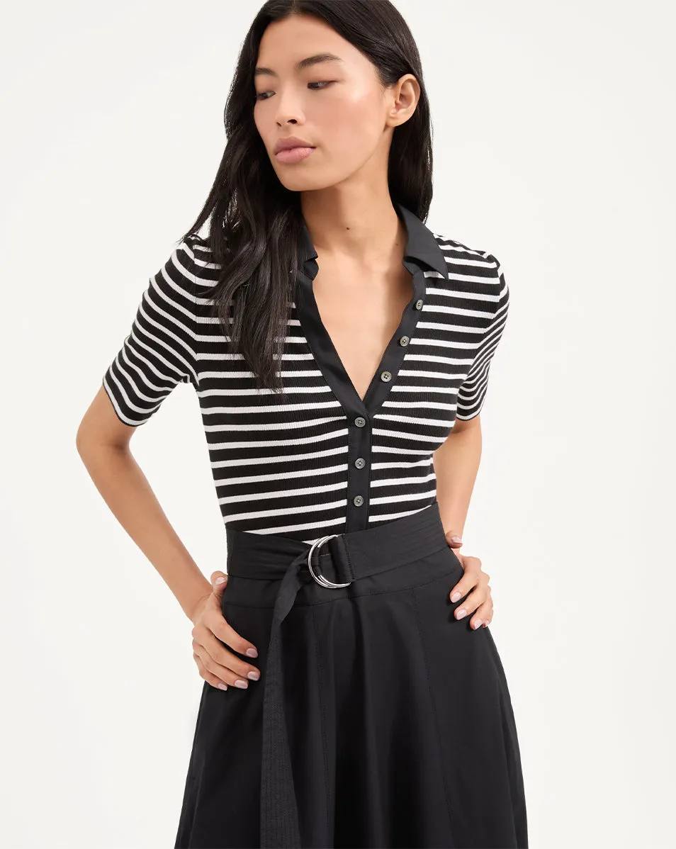 Delise Mixed Media Dress
