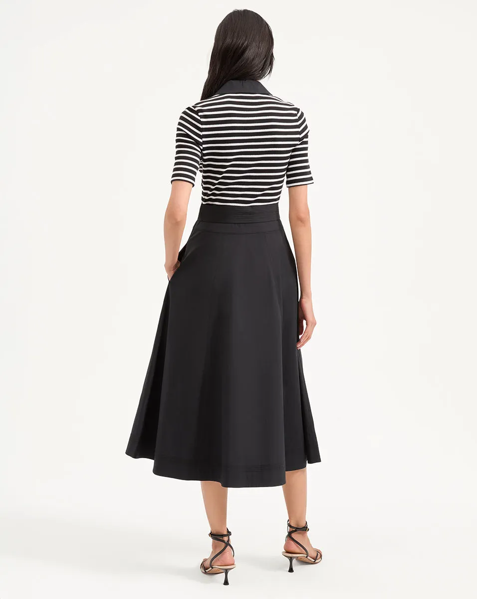 Delise Mixed Media Dress