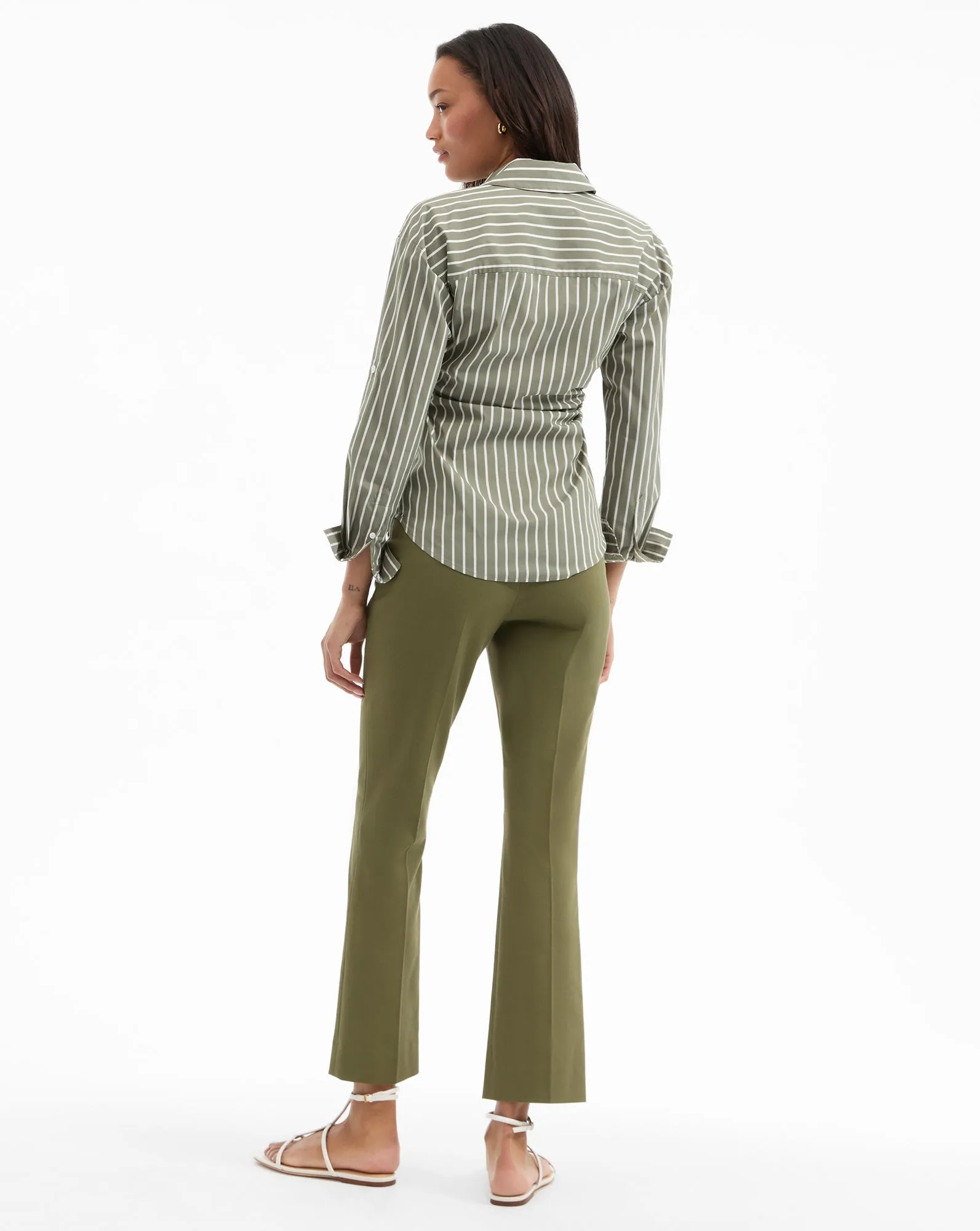 Devra Striped Button-Down Shirt