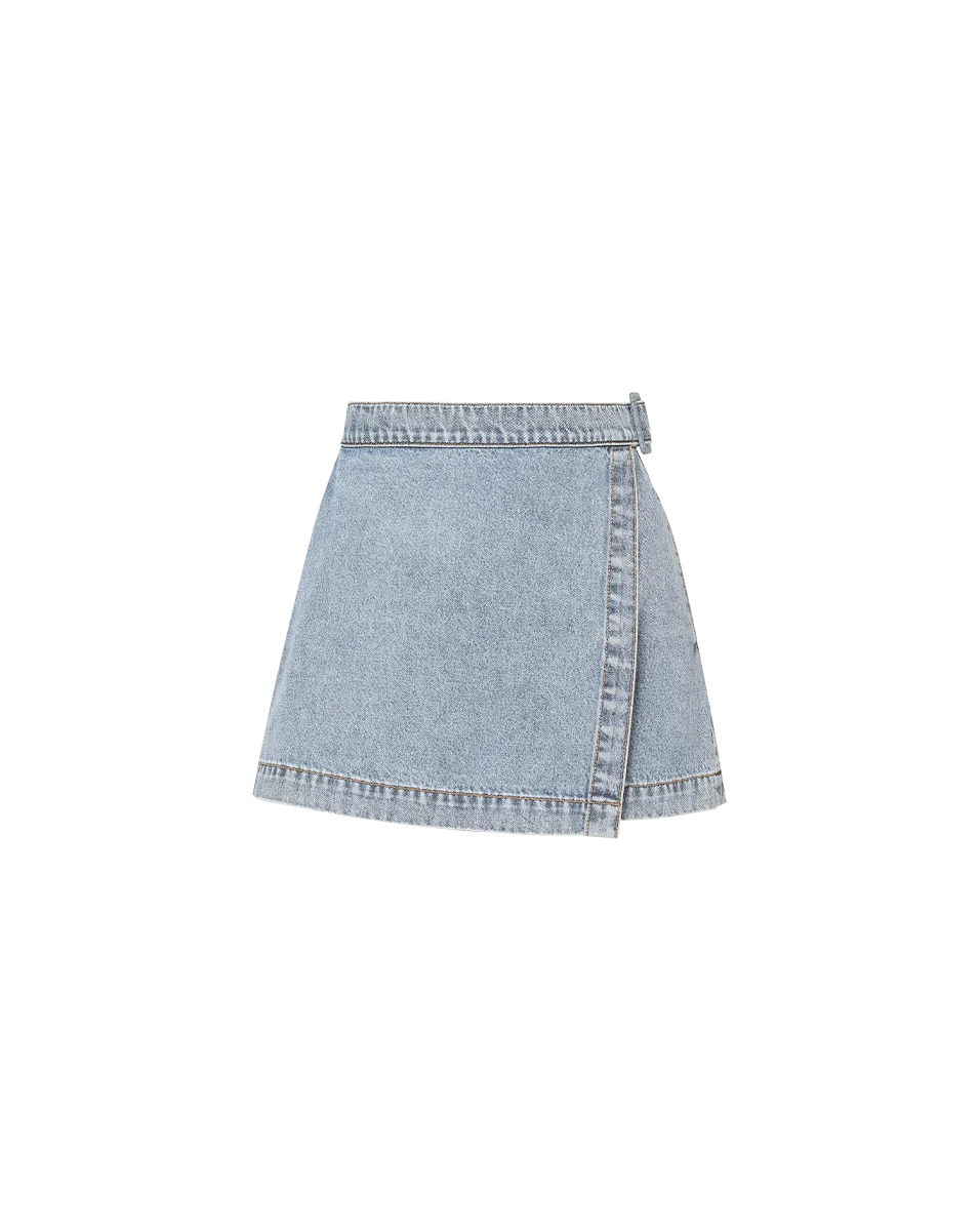 Diaz Denim Wrap Skort