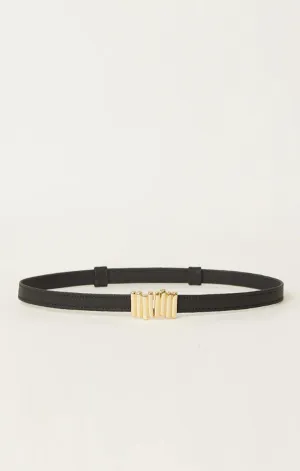 Diem Belt in Black Gold
