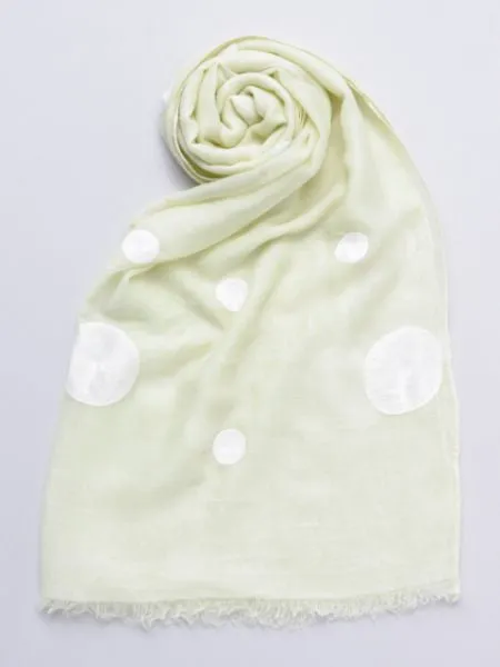 Dot Embroidery Scarf