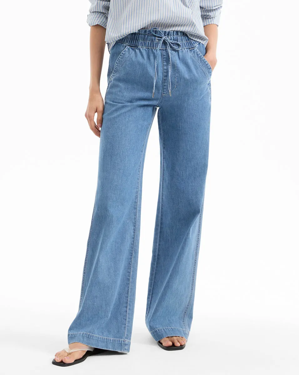Dunford Wide-Leg Drawstring Pant