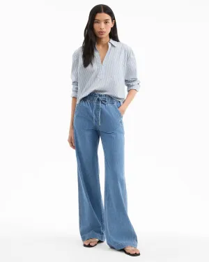 Dunford Wide-Leg Drawstring Pant
