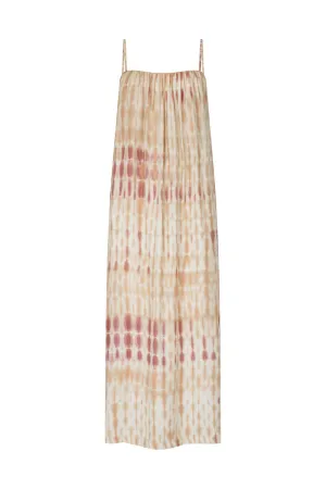 DUSK SKY TIE DYE DRESS - MAUVE