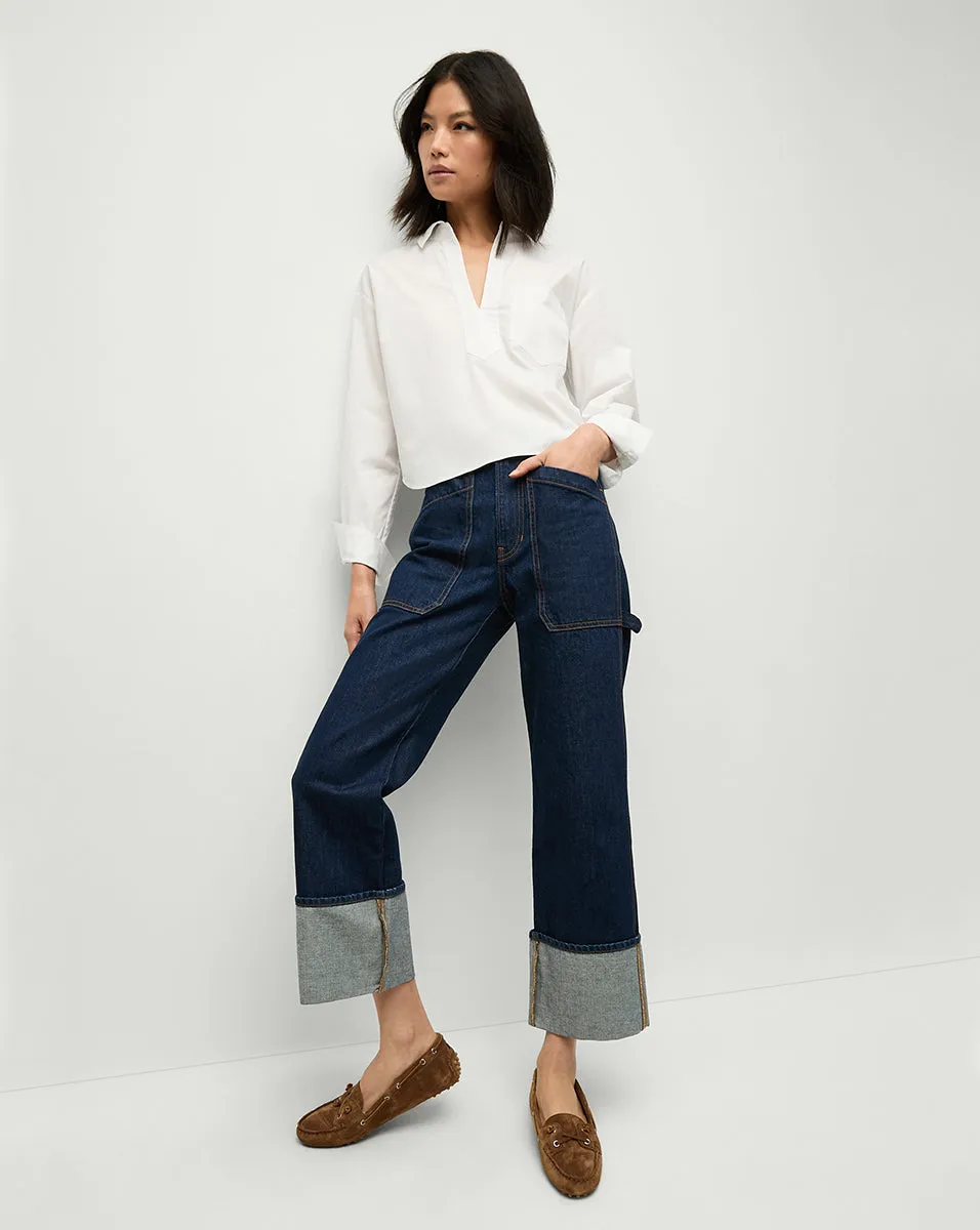 Dylan Cuffed Cargo Straight-Leg Jean