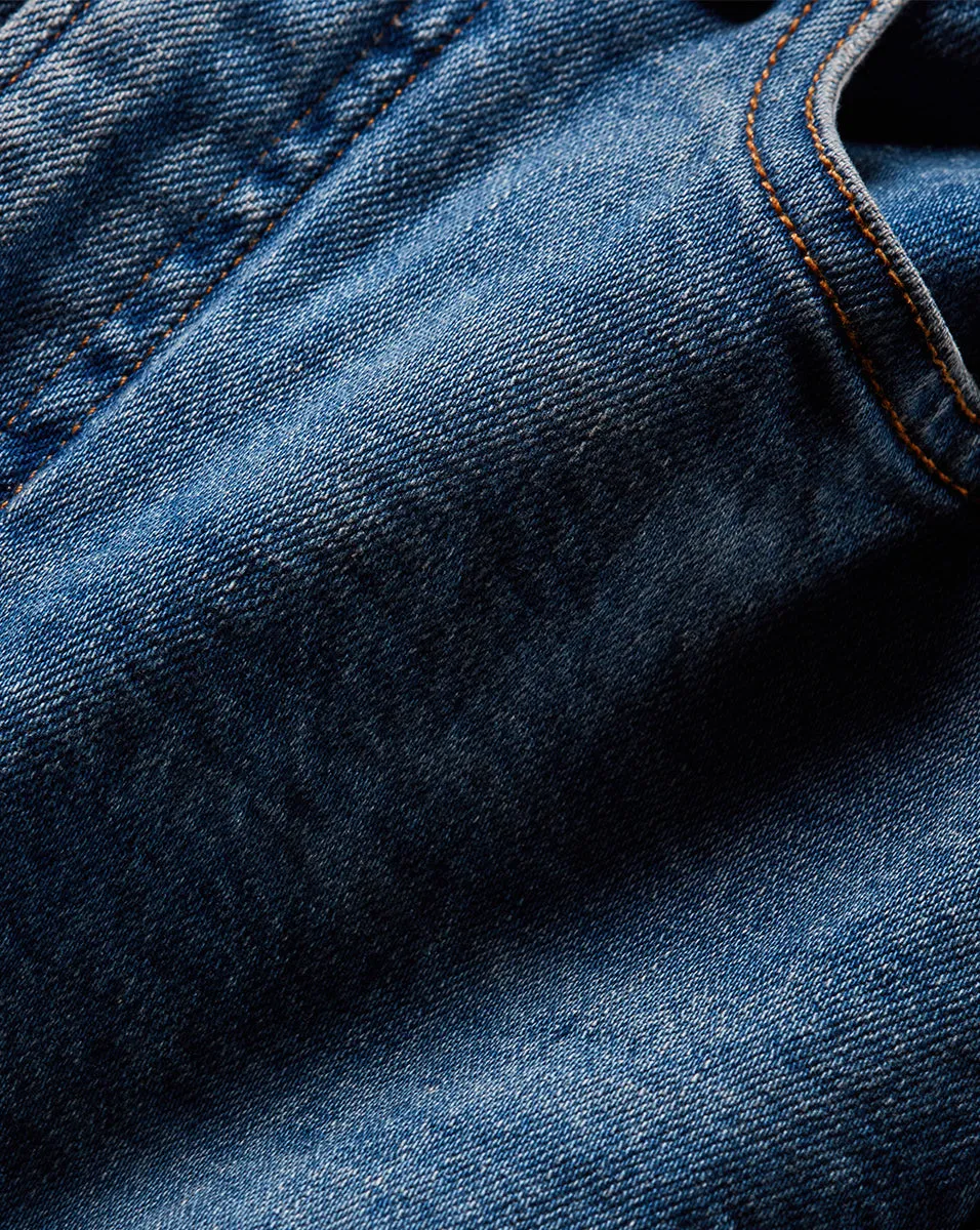 Dylan Cuffed Straight-Leg Jean