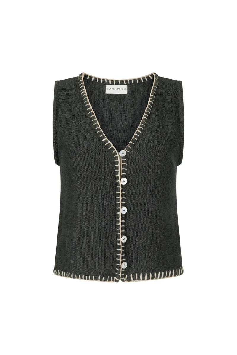 EARTH DAYS TOP - CHARCOAL