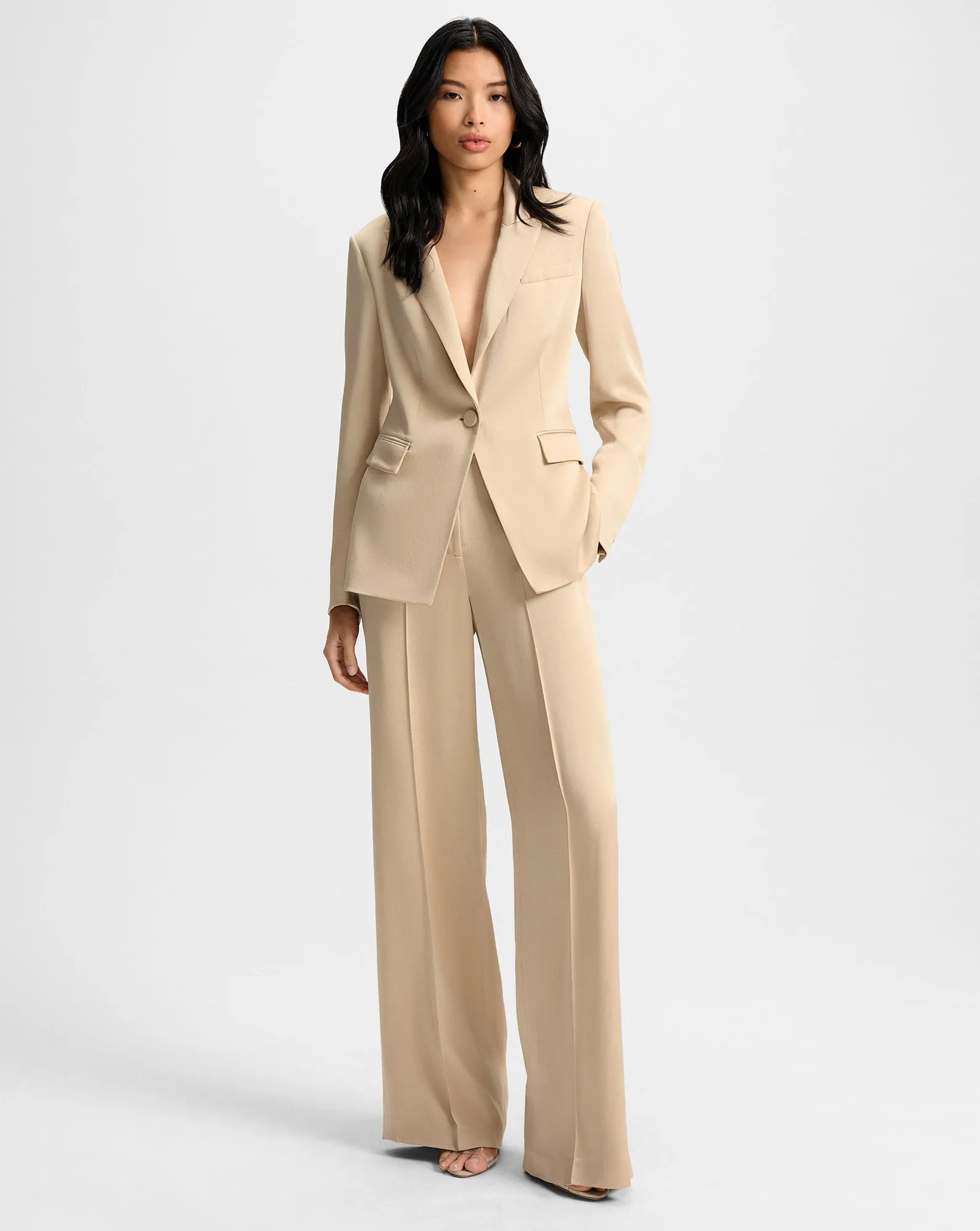 Edia Satin Wide-Leg Pant