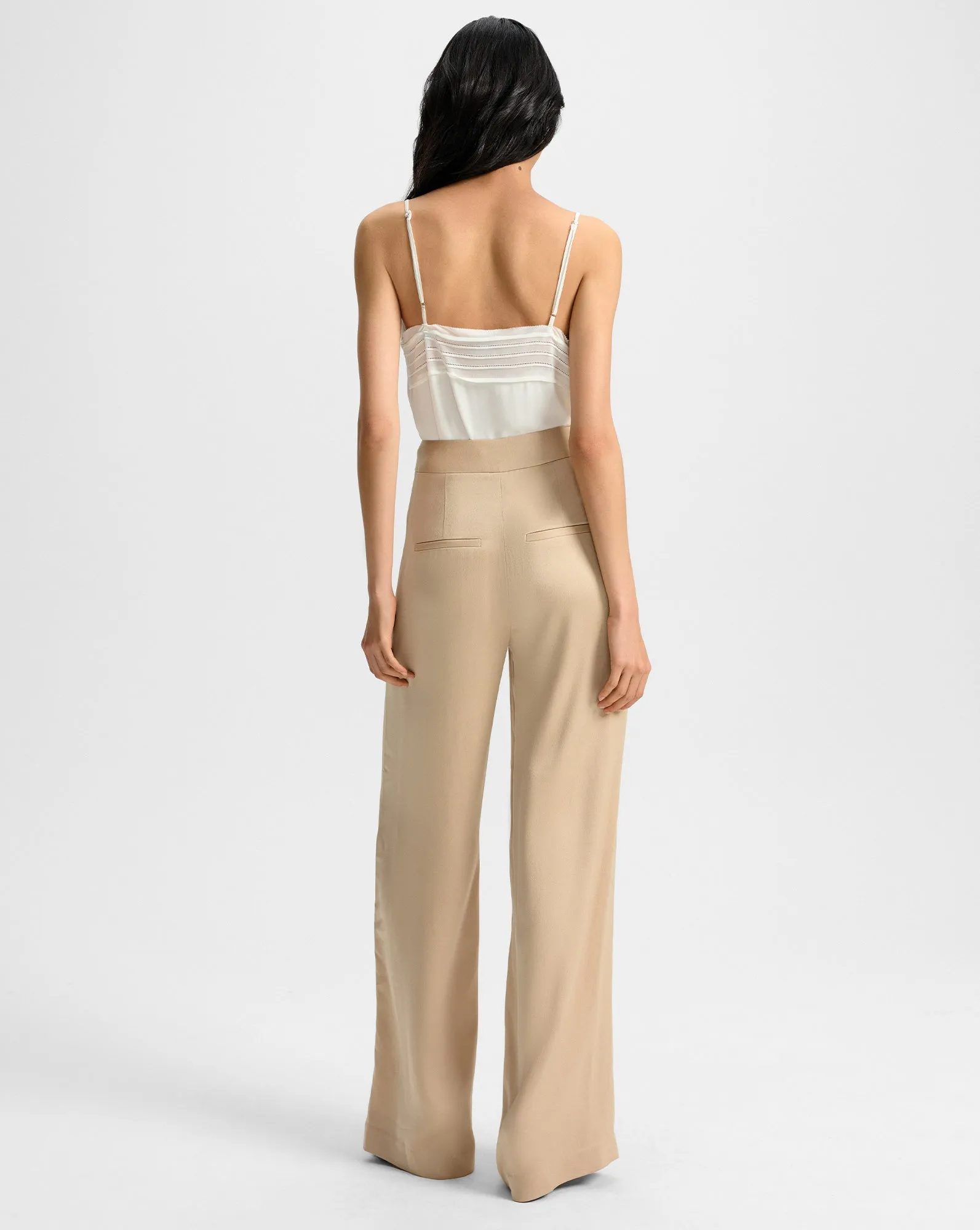 Edia Satin Wide-Leg Pant
