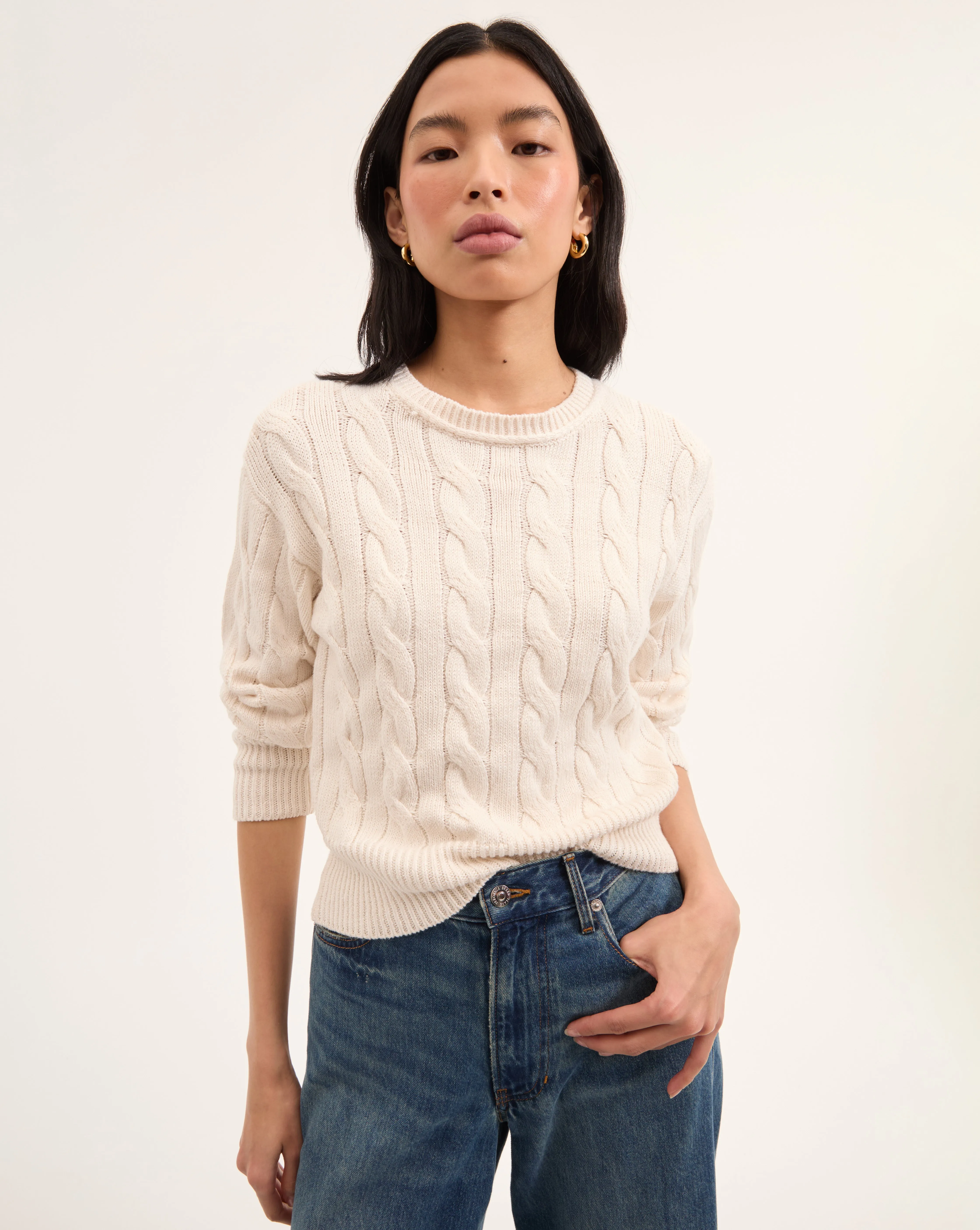 Eleanor Cable Knit Pullover