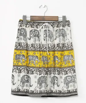 Elephant Print Shors