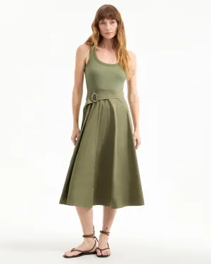 Ennis Belted Midi Dress