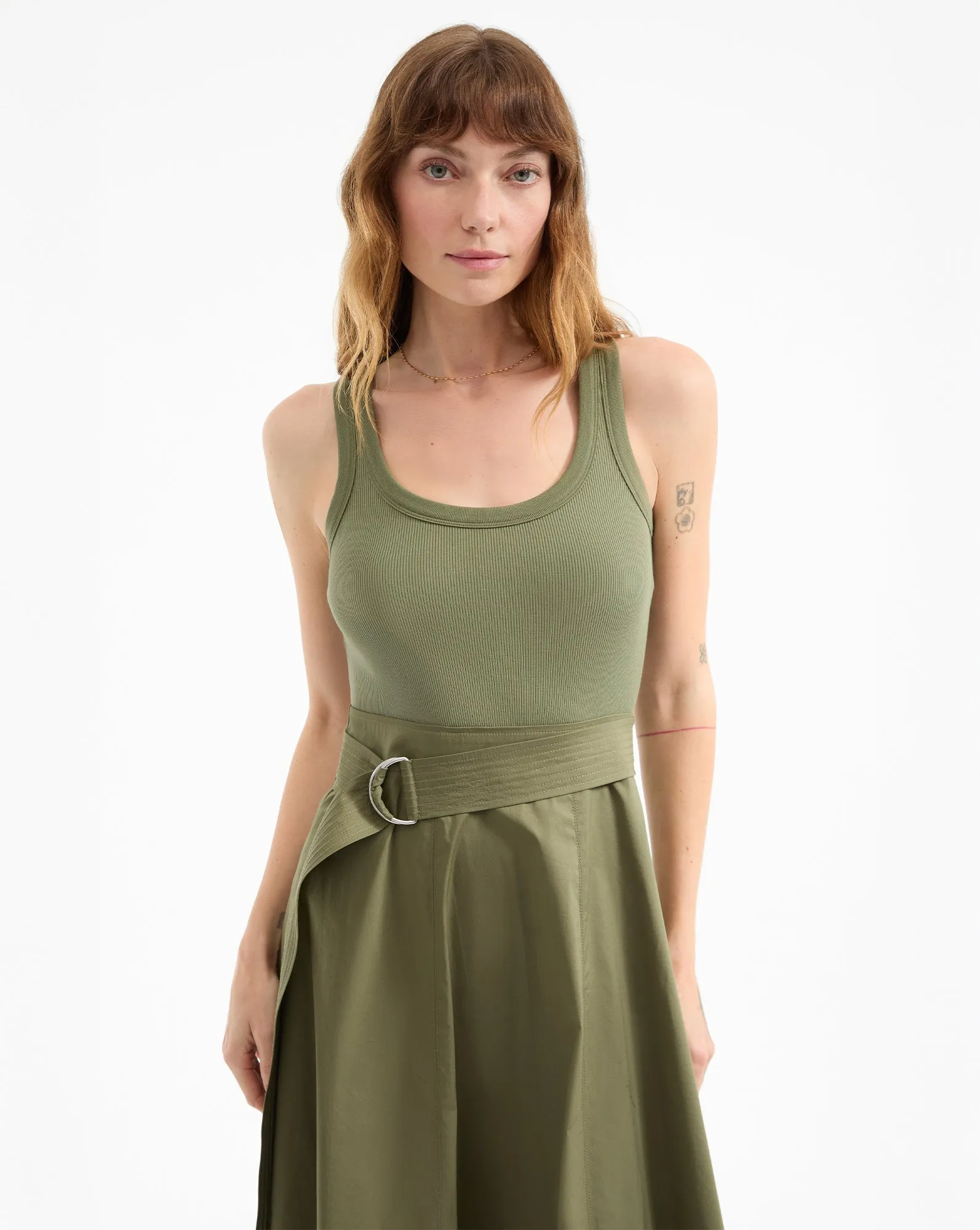 Ennis Belted Midi Dress