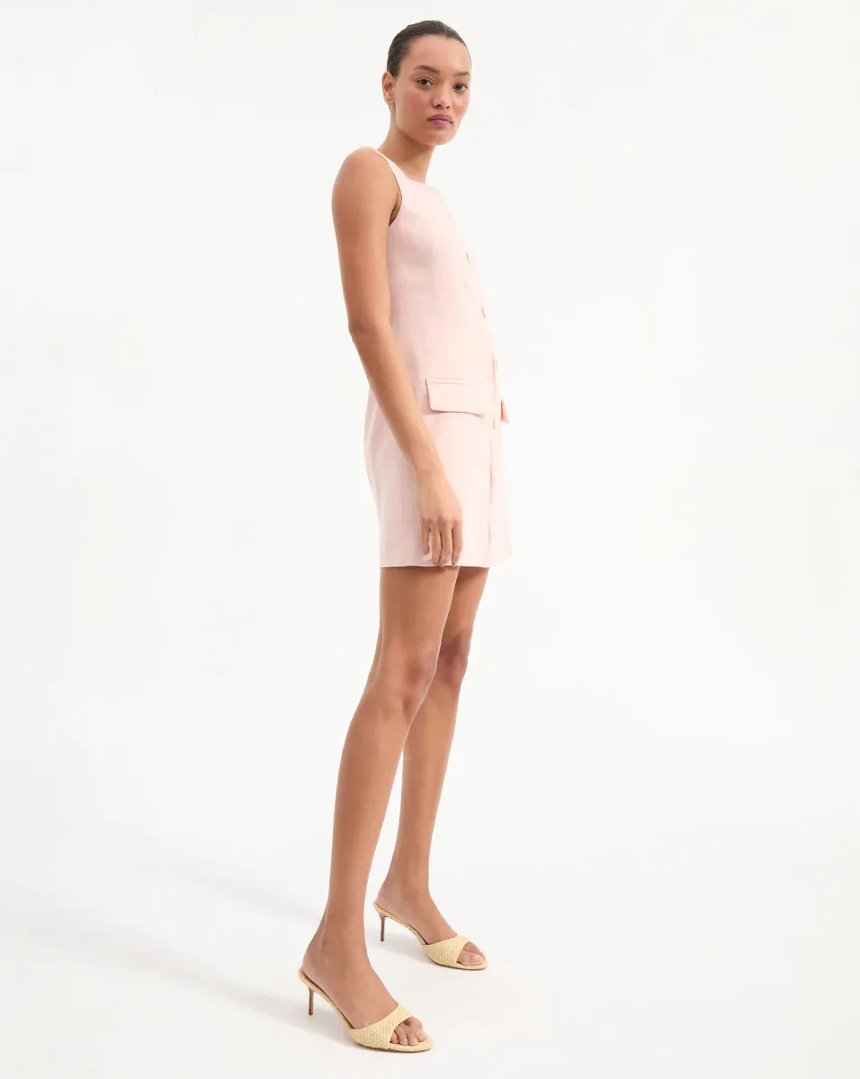 Evan Linen Mini Dress