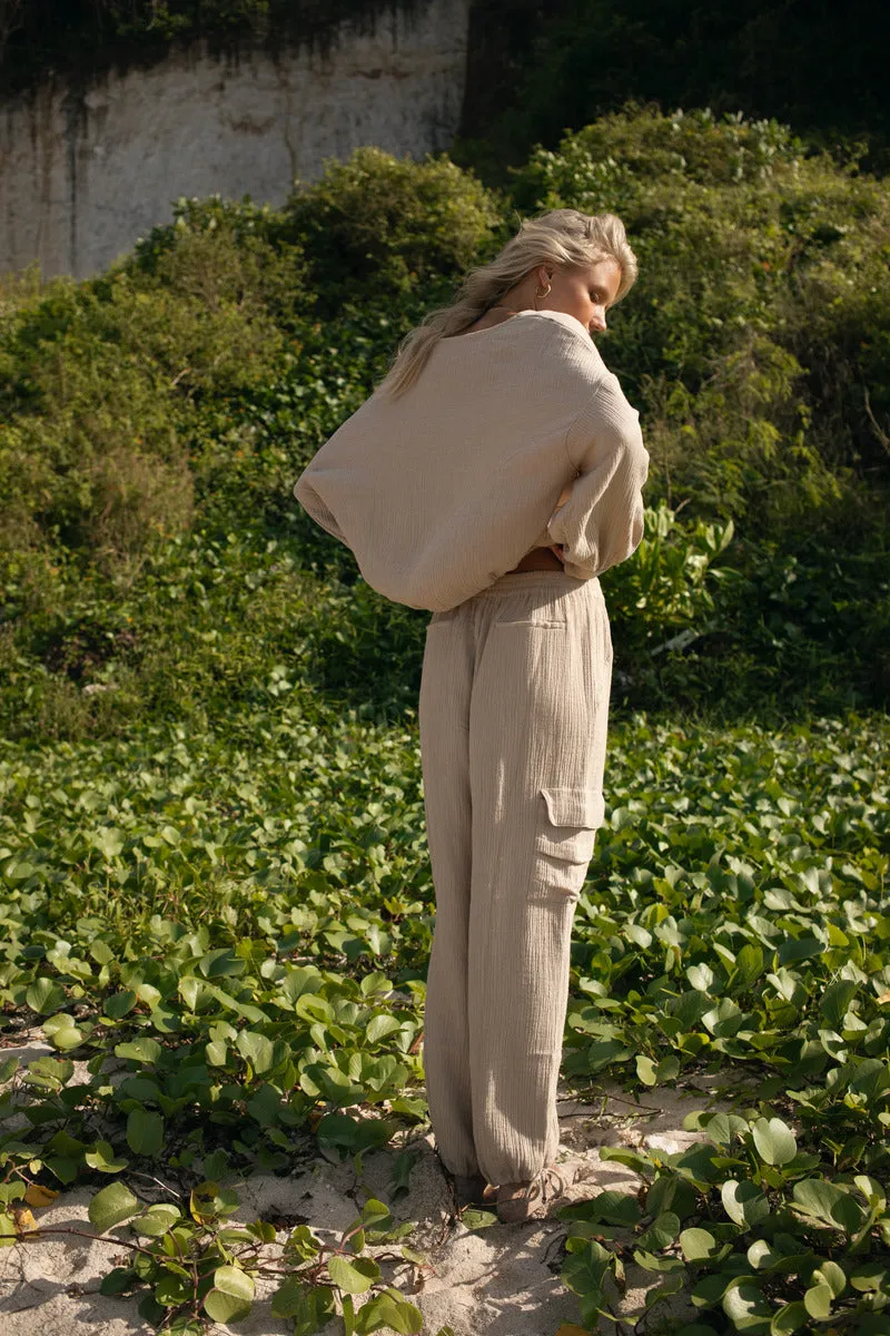 EVERYWHERE WE GO PANT - BEIGE