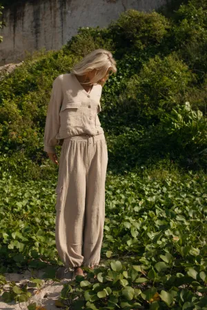 EVERYWHERE WE GO PANT - BEIGE