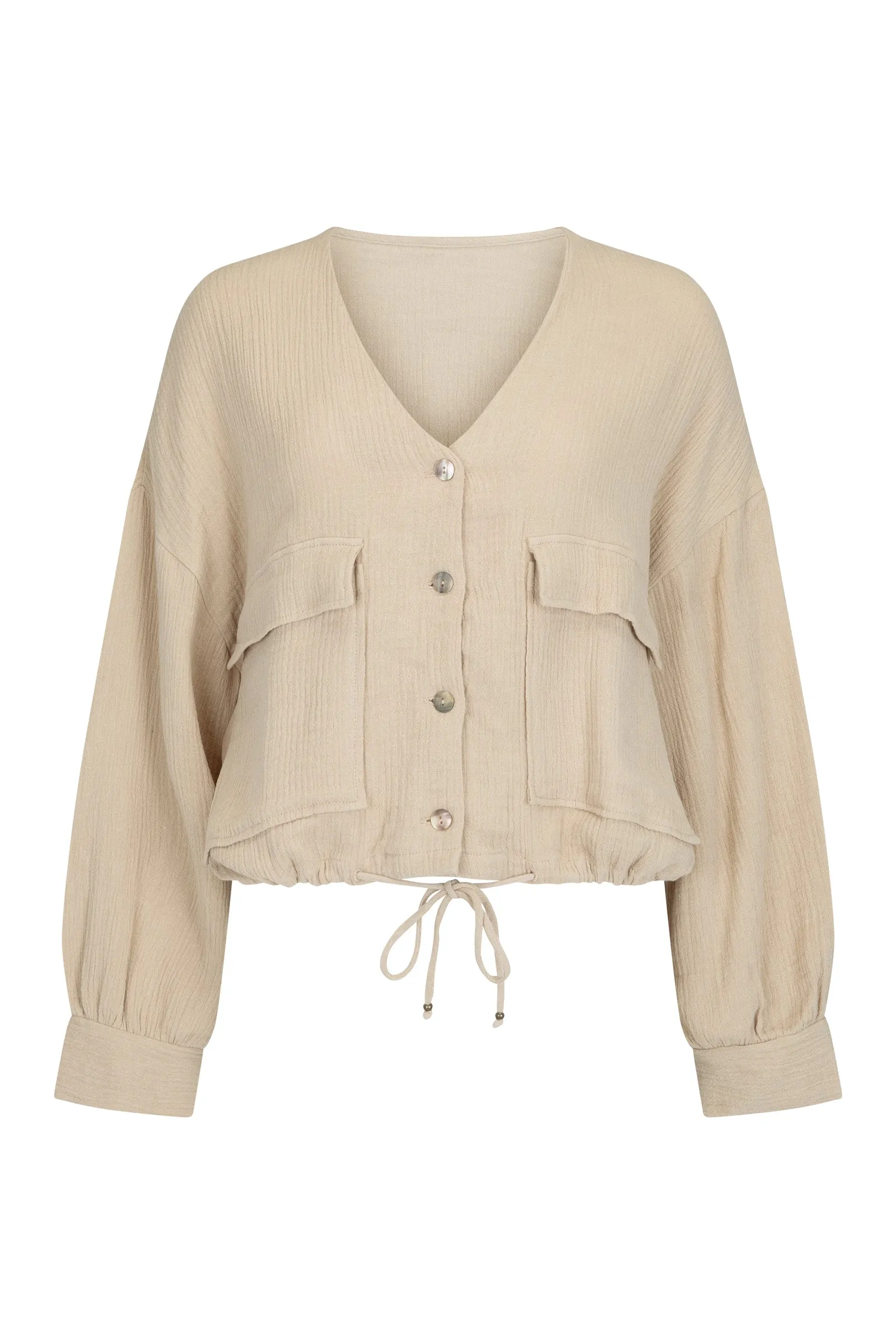 EVERYWHERE WE GO TOP - BEIGE